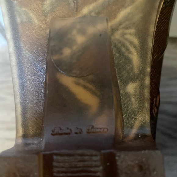 UNBRANDED Brown patterned “Wellingtons” Short Rainboots - Picture 7 of 9